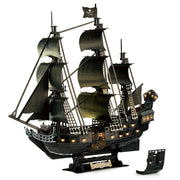 3D Puzzles 26.6" Moveable LED Pirate Ship - Hahaland